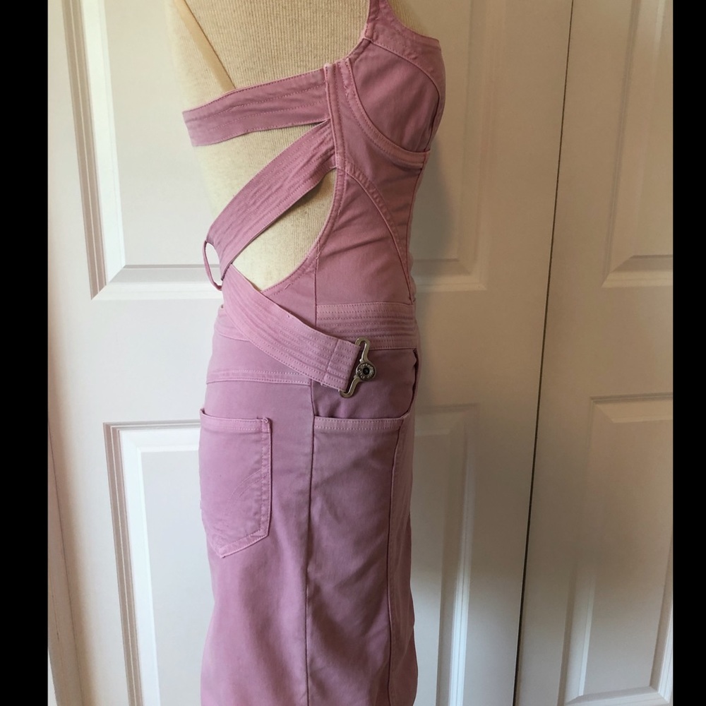 STUNNING DOLCE AND GABANA DENIM PINK DRESS